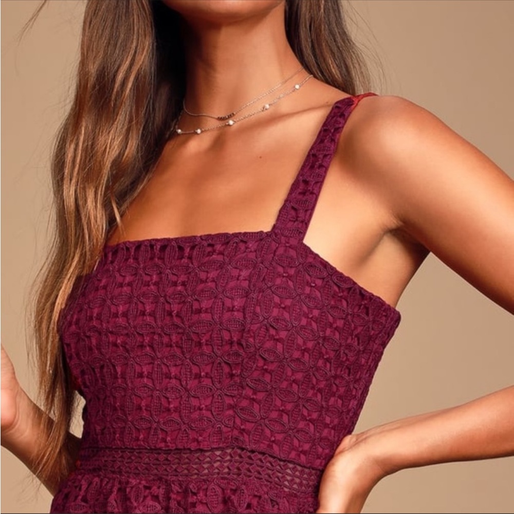 Lulus Crochet Tiered Dress - Picture 8 of 9